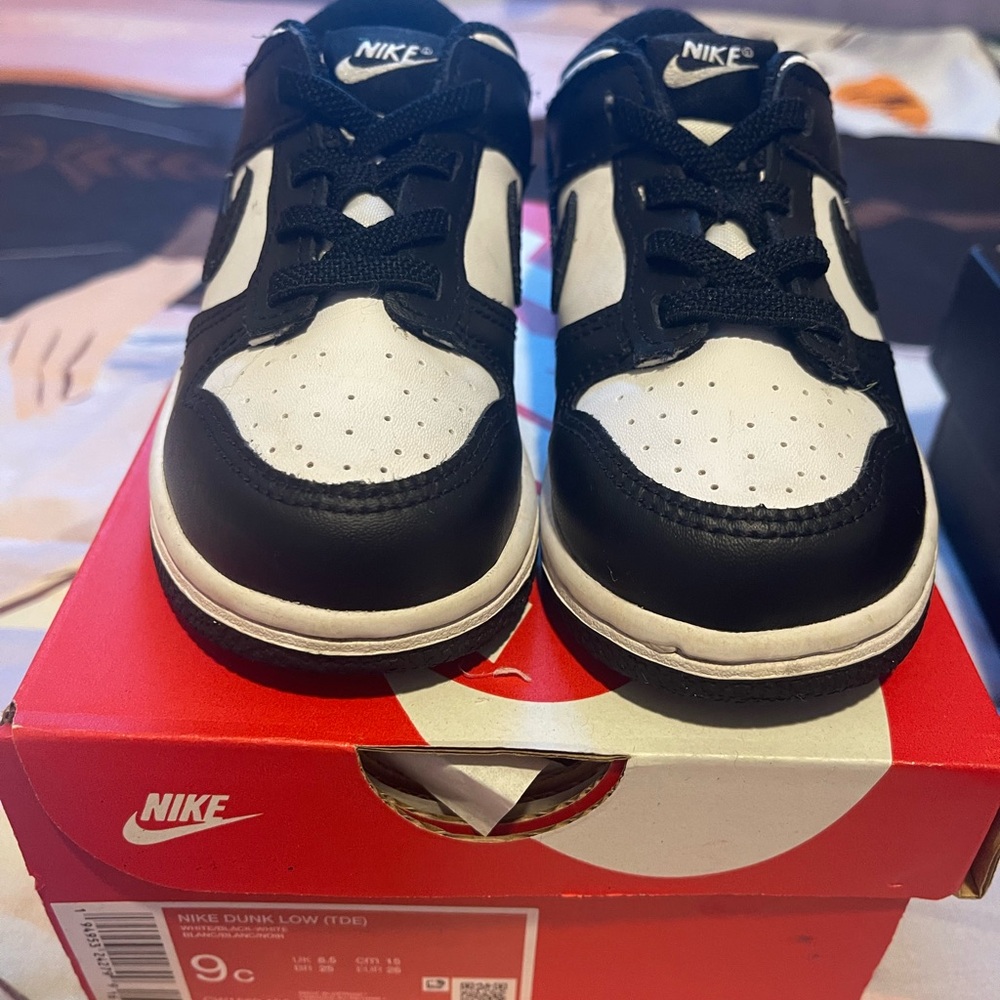 Nike Black and White High-Top Sneakers